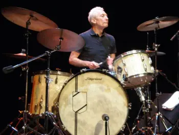 Charlie Watts playing a Slingerland Radio King