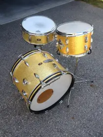 60's Slingerland Gold Sparkle Floor Tom