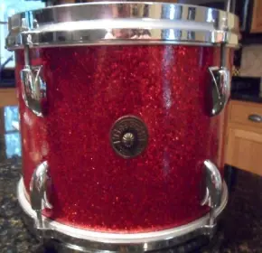 Gretsch Red Glass Round Badge Vintage JAZZ Kit