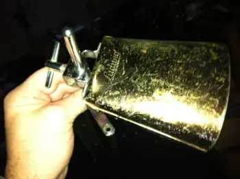 Any pics of an early 70s Cowbell and holder?  (Ludwig)