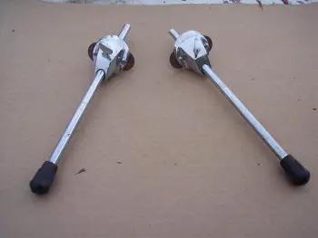 Vintage 1960's Premier nass drum spurs and mounts