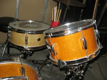 Orange Sparkle Drums