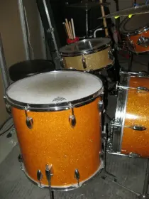 Orange Sparkle Drums