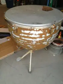 1937-1955 WFL aluminum timpani w/ pedal - no crank
