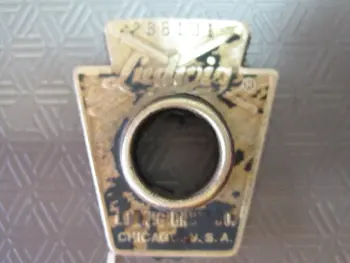 Ludwig Keystone badge with grommet intact