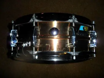 Ludwig bronze snare blue olive badge