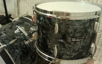 Pearl Silver Script Badge Drum Kit?