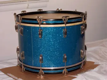 WFL 14X22&quot; BASS DRUM blue sparkle virgin