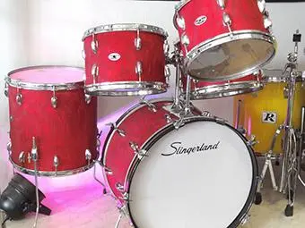 Position of Set-O-Matic Mount on Bass Drum