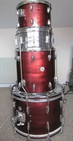 VINTAGE STAR DRUM FINISHES (silky red blue white)