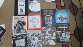 Lots of drum catalogs..
