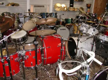 How do you display your drums?