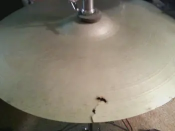 WTB 15&quot; Ludwig Paiste 3 star logo top hi hat cymbal.
