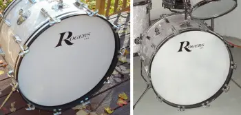 Cleaning up coated drum heads