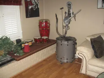 How do you display your drums?