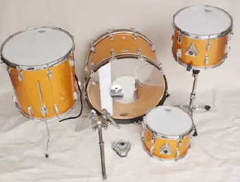 Late 70's Ludwig Classics Gold Sparkle 4pc.