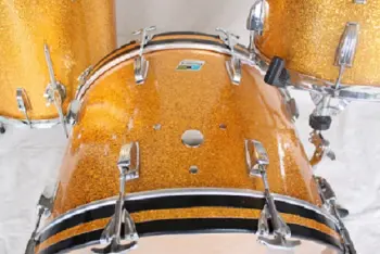 Late 70's Ludwig Classics Gold Sparkle 4pc.