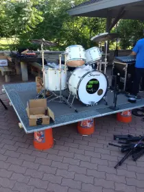 Drum riser by Home Depot LOL