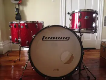 Ludwig Maple Classic Red Sparkle 24/18/16/14