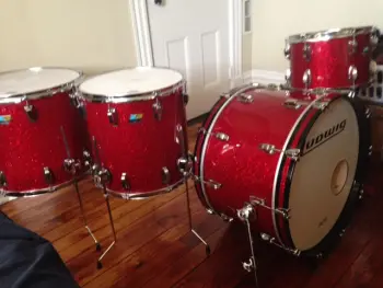 Ludwig Maple Classic Red Sparkle 24/18/16/14