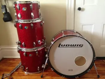 Ludwig Maple Classic Red Sparkle 24/18/16/14