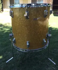 1960s rogers gold glass glitter 16 holiday