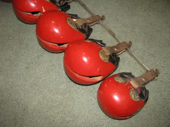 Vintage Temple Blocks-- Nice Shape with Holder