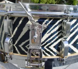 1950-55 LEEDY &amp; LUDWIG 5 x 14 “ZEBRA” BROADWAY STANDARD MODEL