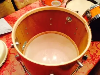 Dixie orange sparkle score! 18 inch bass drum !