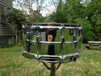 RARE Vintage Ludwig PRE-SERIAL keystone badge 6.5&quot; x 14&quot; Supraphonic snare drum!