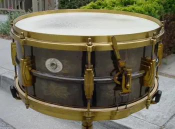 1935-36 LUDWIG &amp; LUDWIG 6.5 x 14 SILVER ANNIVERSARY BLACK BEAUTY