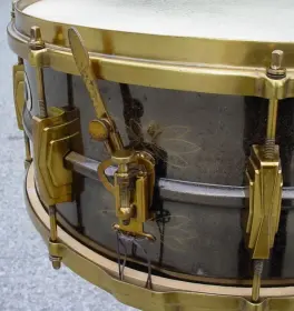 1935-36 LUDWIG &amp; LUDWIG 6.5 x 14 SILVER ANNIVERSARY BLACK BEAUTY