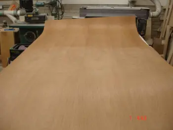 Mahogany veneer job