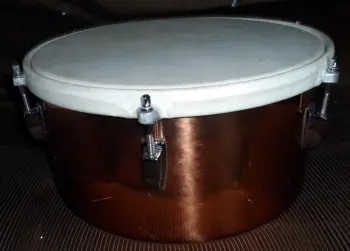 Ludwig Keystone badge Chrome Timbales