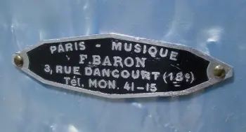 F. BARON snare drum - 14&quot; / 5.5 - circa 30s