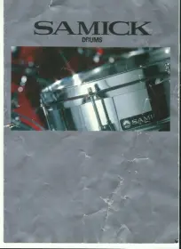 SAMICK DRUMS sales brochure
