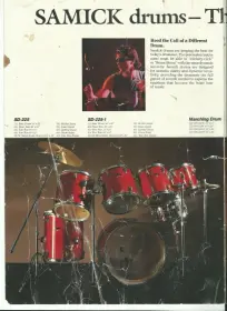 SAMICK DRUMS sales brochure