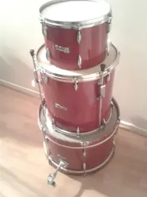 VINTAGE BOOSEY &amp; HAWKES EDGWARE B&amp;H 1950's RED SPARKLE DRUM KIT RARE