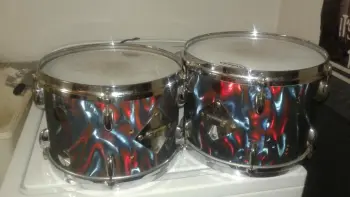 For Sale: 1971 Gretsch Player's Kit 20/12/13/16 in Peacock Satin Flame