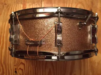 1965 Ludwig Jazz Festival 5&quot; x 14&quot; snare drum in Champagne Sparkle