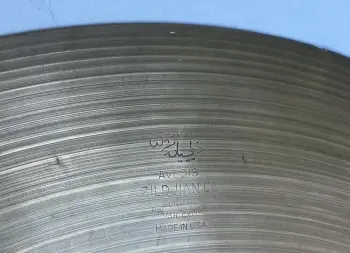 Vintage 18&quot; Zildjian Cymbal 1595gms Help Needed To Date It