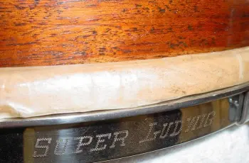 1925-26 LUDWIG &amp; LUDWIG 4 x 14 SOLID MAHOGANY SUPER-LUDWIG DANCE MODEL (cat. #245)