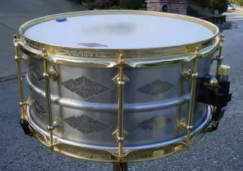 2007 CRAVIOTTO DRUMS USA/AK DRUMS ITALY DIAMOND SERIES NICKEL over BRASS ENGRAVED /GO