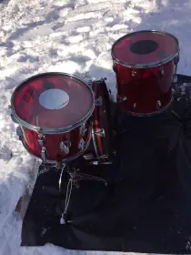1970's Ludwig 13/16/22 Superclassic outfit, Red Vistalite