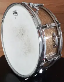 FOR SALE: Vintage 1965 Ludwig Jazz Fest 5x14 Snare in Champagne Sparkle