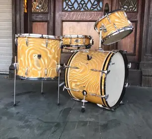 Sonor Gold Satin Flame Teardrop Kit