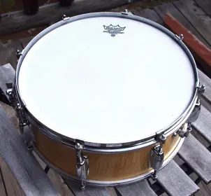 1960s Slingerland M shell snare Flame/curly maple veneer. 5 1/2&quot; x 14&quot; Gorgeous!