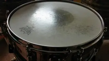 Slingerland Chrome over Brass snare - 14 x 5