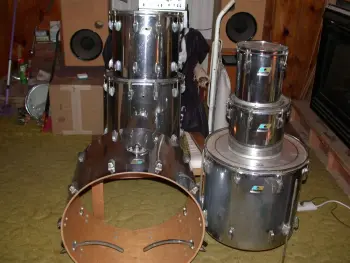 Ludwig chrome over wood