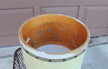 Vintage 1938 Ludwig 13x9&quot; &quot;Tunable Tom-Tom&quot; Drum - White Marine Pearl